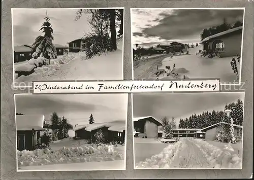 Nadenberg Allgaeu Familienferiendorf im Schnee Kat. Lindenberg i.Allgaeu