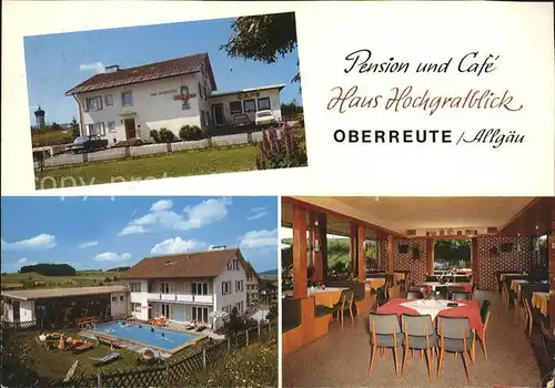 Oberreute Pension Cafe Haus Hochgratblick Kat. Oberreute