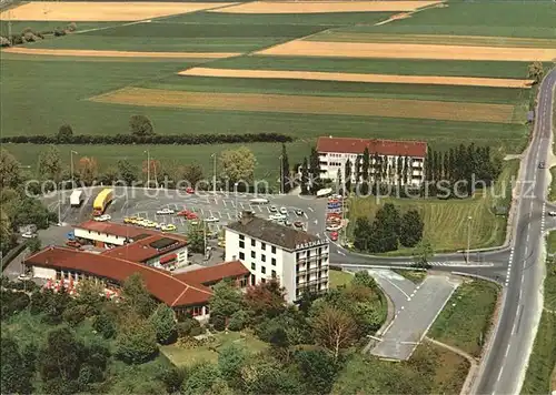 Lohfelden Fliegeraufnahme Hotel Autobahnrasthaus Kassel Kat. Lohfelden