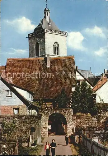 Neukirchen Knuellgebirge Altes Stadttor Kirche  Kat. Neukirchen