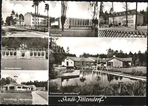 Allendorf Haiger Beethovenstrasse Festhalle Waldschule Gaestehaus Hahnenkrug / Haiger /Lahn-Dill-Kreis LKR