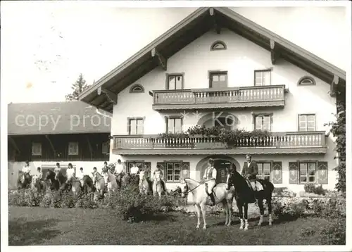 Siegsdorf Oberbayern Reiter Pferde Kat. Siegsdorf