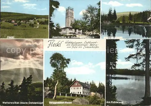 Warmensteinach Asenturm Ochsenkopf Berggasthof Fleckl  Fichtelsee Kat. Warmensteinach Fichtelgebirge