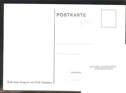 Bad Toelz Isartal Kuenstlerkarte Erich Stegmann Kat. Bad Toelz