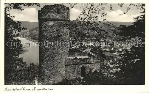 Bad Karlshafen Hugenottenturm Soleheilbad Weserbergland Kat. Bad Karlshafen