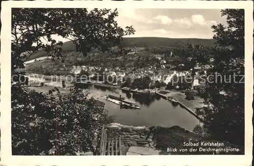 Bad Karlshafen Deichmannsgrotte Weser Dampfer Solbad Weserbergland Kat. Bad Karlshafen