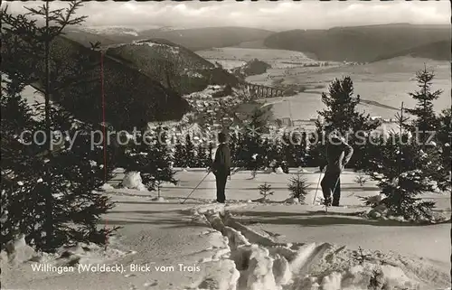 Willingen Sauerland Blick vom Trais Wintersport Viadukt Kat. Willingen (Upland)