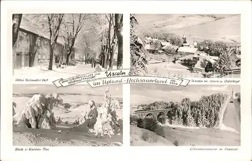 Usseln Hotel Uplaender Hof Lohwaldschanz Viadukt Panorama Wintersportplatz Kat. Willingen (Upland)