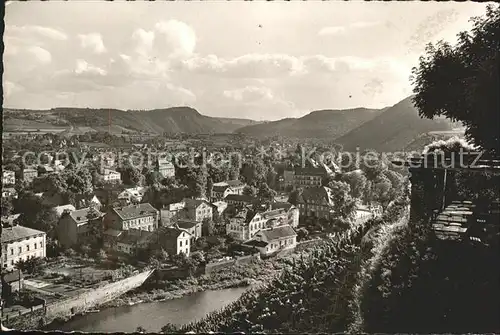 Bad Kreuznach Blick von der Kauzenburg Radium Solbad Kat. Bad Kreuznach