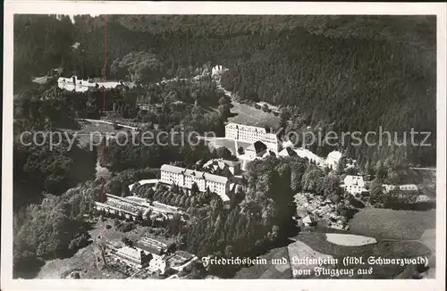 Friedrichsheim und Luisenheim Schwarzwald Fliegeraufnahme Kat. Malsburg Marzell