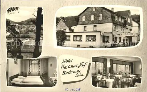 Buchenau Lahn Hotel Nassauer Hof Kat. Dautphetal