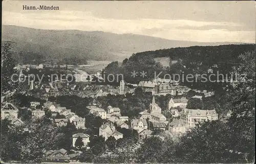 Hann. Muenden Blick ueber die Stadt Kat. Hann. Muenden