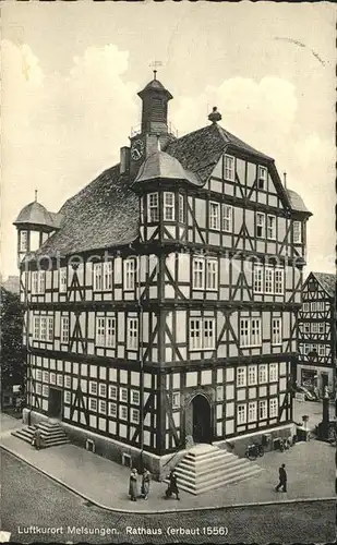 Melsungen Fulda Rathaus 16. Jhdt. Fachwerkhaus Luftkurort / Melsungen /Schwalm-Eder-Kreis LKR