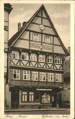 Hann. Muenden Waffenhaus am Markt Kupfertiefdruck Kat. Hann. Muenden