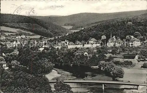 Melsungen Fulda im Fuldatal Blick vom Forstgarten / Melsungen /Schwalm-Eder-Kreis LKR