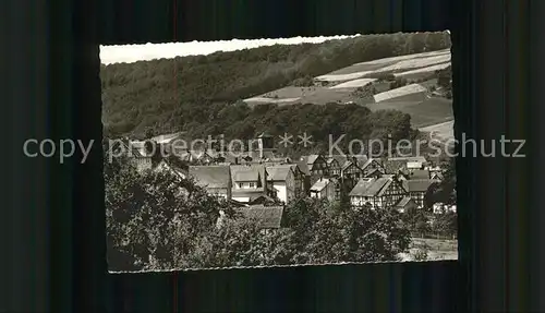 Kirchhof Ortsansicht mit Kirche Kat. Melsungen