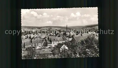 Melsungen Fulda Ortsansicht mit Kirche Luftkurort / Melsungen /Schwalm-Eder-Kreis LKR