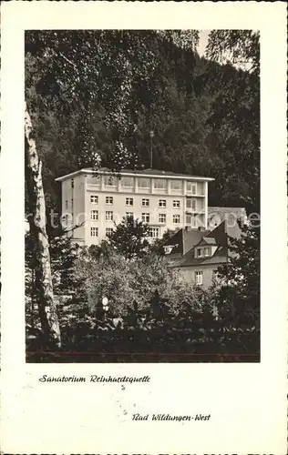 Bad Wildungen Sanatorium Reinhardsquelle Kat. Bad Wildungen