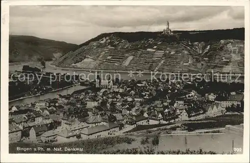 Bingen Rhein Bingerbrueck Nahemuendung Burg Nationaldenkmal Kat. Bingen am Rhein