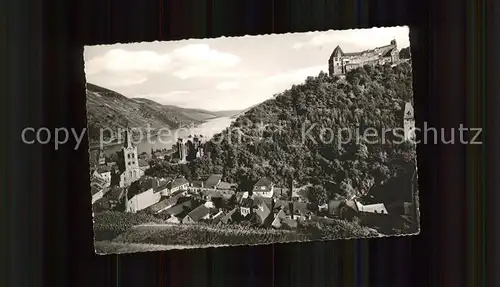 Bacharach Rhein mit Jugendburg Stahleck Kat. Bacharach