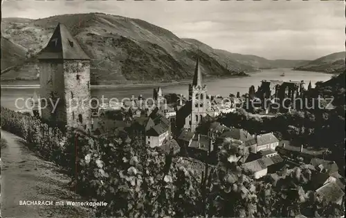 Bacharach Rhein Turm Kirche Wernerkapelle Kat. Bacharach