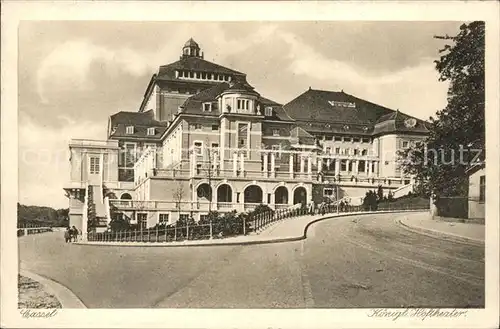 Kassel Koenigliches Hoftheater Kupfertiefdruck Kat. Kassel