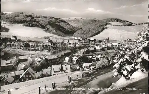 Schwalefeld Gesamtansicht Wintersportplatz Luftkurort Kat. Willingen (Upland)