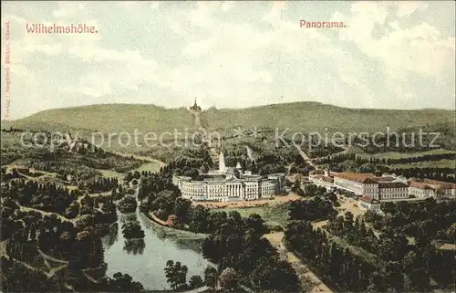 Wilhelmshoehe Kassel Panorama Bergpark Schloss Herkules Wahrzeichen Kat. Kassel