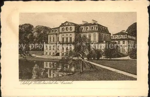 Calden Schloss Wilhelmsthal Kupfertiefdruck Buettenkarton / Calden /Kassel LKR
