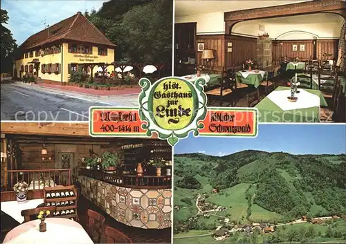 Muenstertal Schwarzwald Historisches Gasthaus Linde Panorama Kat. Muenstertal