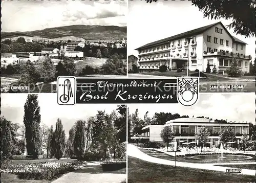 Bad Krozingen Kurviertel Sanatorium Siloah Kurpark Kurhaus Kat. Bad Krozingen