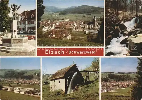 Elzach Schuttigbrunnen Elzfaelle Wasserfall Neurologisches Sanatorium Muehle Kat. Elzach