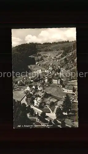 Schoenmuenzach Fliegeraufnahme Kat. Baiersbronn