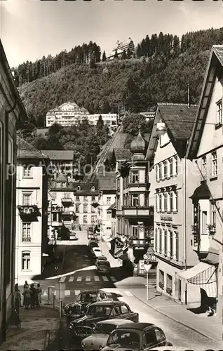 Wildbad Schwarzwald mit Sommerberg und Bergbahnstation Kat. Bad Wildbad