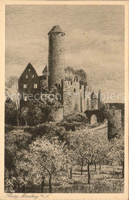 Hornberg Schwarzwald Burg Hornberg Zeichnung Kat. Hornberg Nr. hf34817