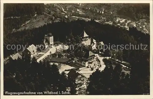 Wildbad Schwarzwald Fliegeraufnahme Kat. Bad Wildbad