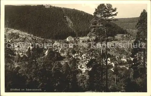 Wildbad Schwarzwald Ortsblick Kat. Bad Wildbad