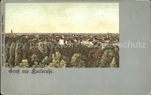 Karlsruhe Panorama Kat. Karlsruhe