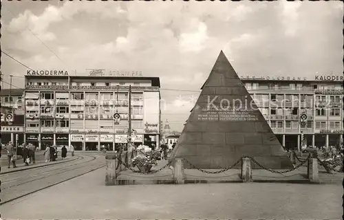 Karlsruhe Pyramide am Marktplatz Kat. Karlsruhe