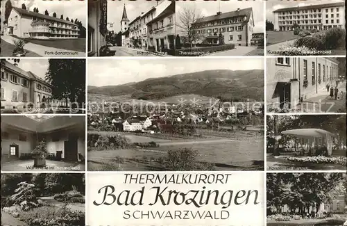 Bad Krozingen Panorama Park Sanatorium Thermalquelle Konzert Wandelhalle Kat. Bad Krozingen