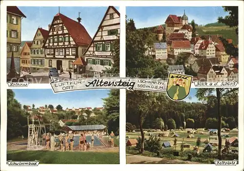 Altensteig Schwarzwald Rathaus Schloss Schwimmbad Camping / Altensteig /Calw LKR