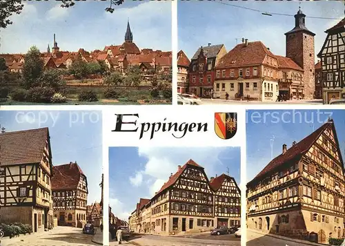 Eppingen Ortsansicht Fachwerkhaeuser Kat. Eppingen