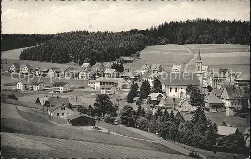 Schoenwald Schwarzwald Ortsblick Kat. Schoenwald im Schwarzwald