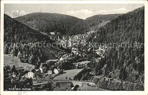 Triberg Schwarzwald Blick vom Hohnen Kat. Triberg im Schwarzwald