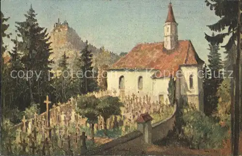 Mariazell Eschbronn Burg Hohenzollern Kirchlein Mariazell Friedhof Kat. Eschbronn