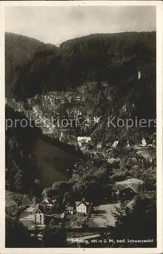 Triberg Schwarzwald Ortsblick Kat. Triberg im Schwarzwald