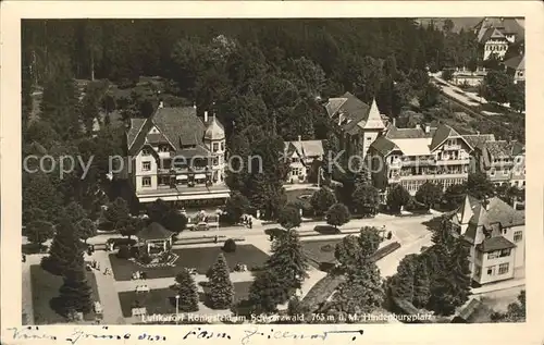 Koenigsfeld Schwarzwald Hindenburgplatz Fliegeraufnahme Kat. Koenigsfeld im Schwarzwald