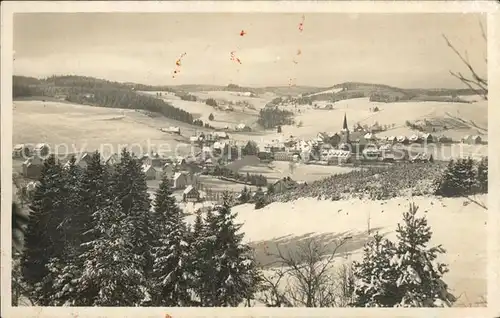 Schonach Schwarzwald Panorama Kat. Schonach im Schwarzwald