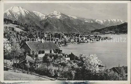 Triberg Schwarzwald Ortsblick mit Wallberg Setzberg und Blauberg Kat. Triberg im Schwarzwald