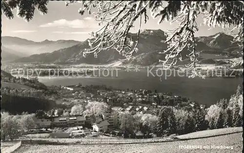 Tegernsee Panorama mit Hirschberg Kat. Tegernsee